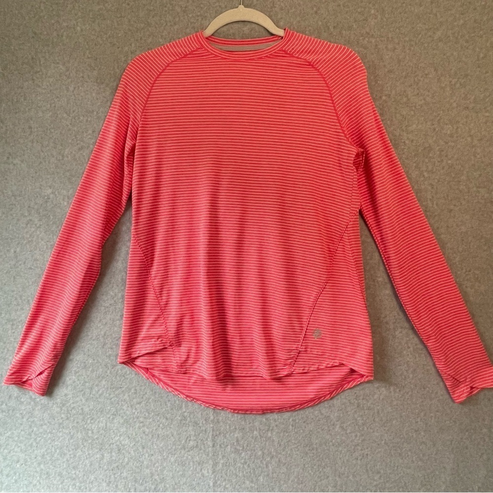 Coolibar Red Striped UPF50 Long Sleeve Shirt XS #AJ
